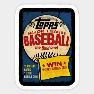 VINTAGE BASEBALL - TOPPS CARDS WORLD SERIES Sticker